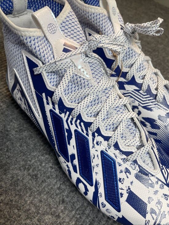 adidas Freak 23 7v7 SMU Football Cleats Men Size 13 White Royal Blue GW4167 NEW main image 7